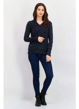 Robe Di Kappa Women Knitted Sweater, Navy Heather  - Image 4