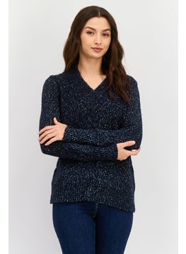 Robe Di Kappa Women Knitted Sweater, Navy Heather  - Image 1