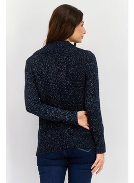 Robe Di Kappa Women Knitted Sweater, Navy Heather  - Image 3