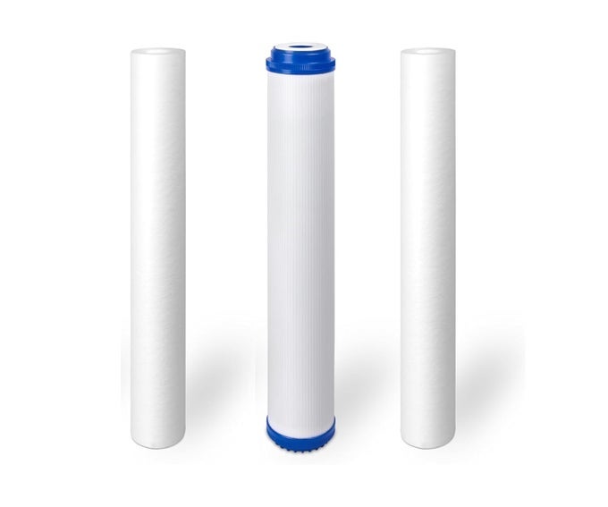 20X25 INCH PP SPUN FILTER 5 MICRON AND GAC CARBON FILTER FOR 50LPH RO WATER PURIFIER