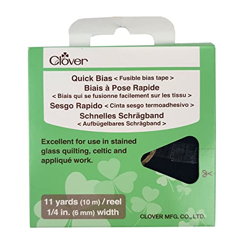 Clover 700-1128 Quick Fusible Bias Tape, 1/4-Inch Wide by 11-Yard, Black - Image 4