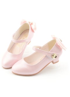 Generic New style girls shoes high heel leather shoes princess shoes children's shallow mouth stage performance shoes  - Image 5