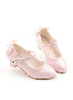 Generic New style girls shoes high heel leather shoes princess shoes children's shallow mouth stage performance shoes  - Image 3