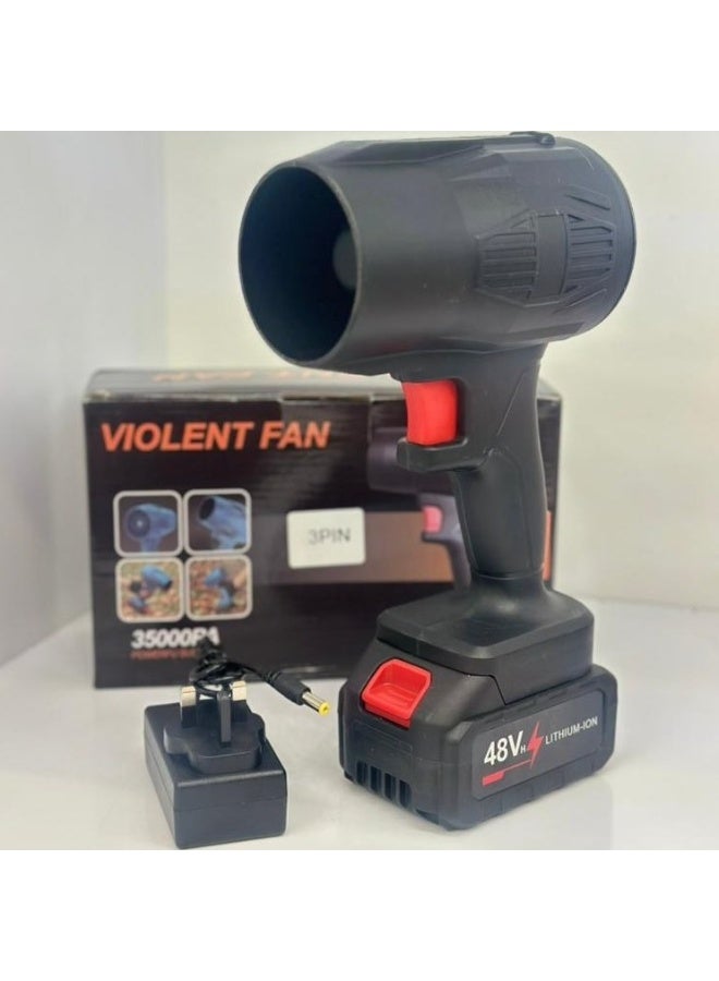 Violent Cordless Turbo Fan Air Blower - 35000PA- 48V Lithium Battery for Dust Cleaning & Car Detailing - Image 4