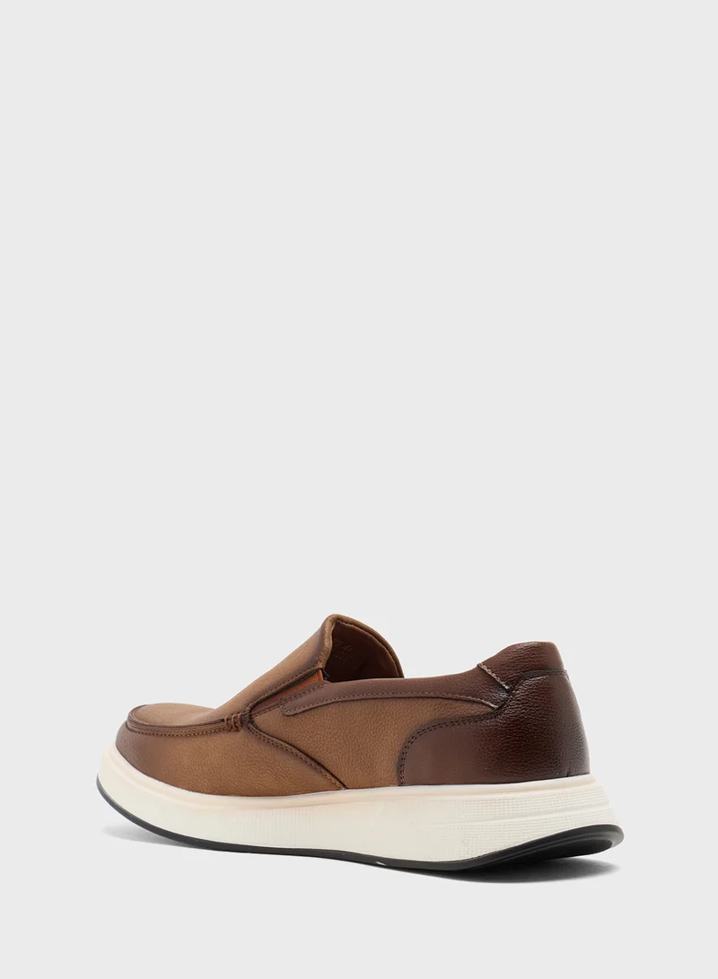Robert Wood Casual Nubuck Slip Ons