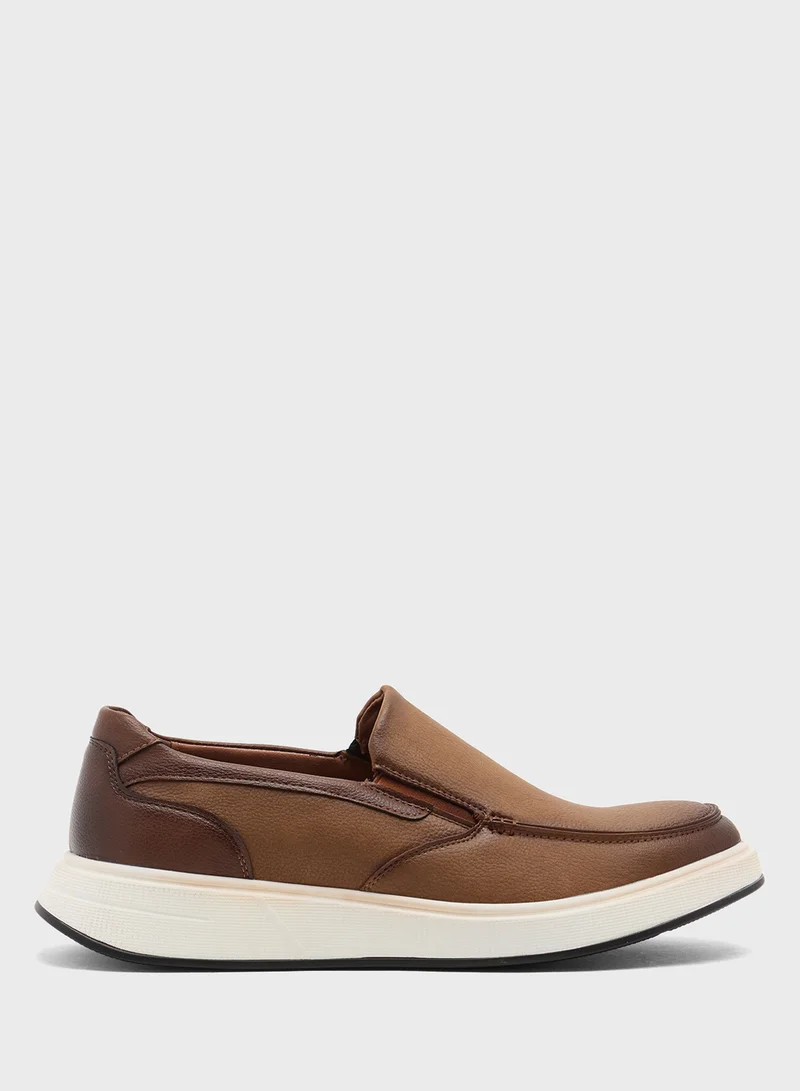 Robert Wood Casual Nubuck Slip Ons