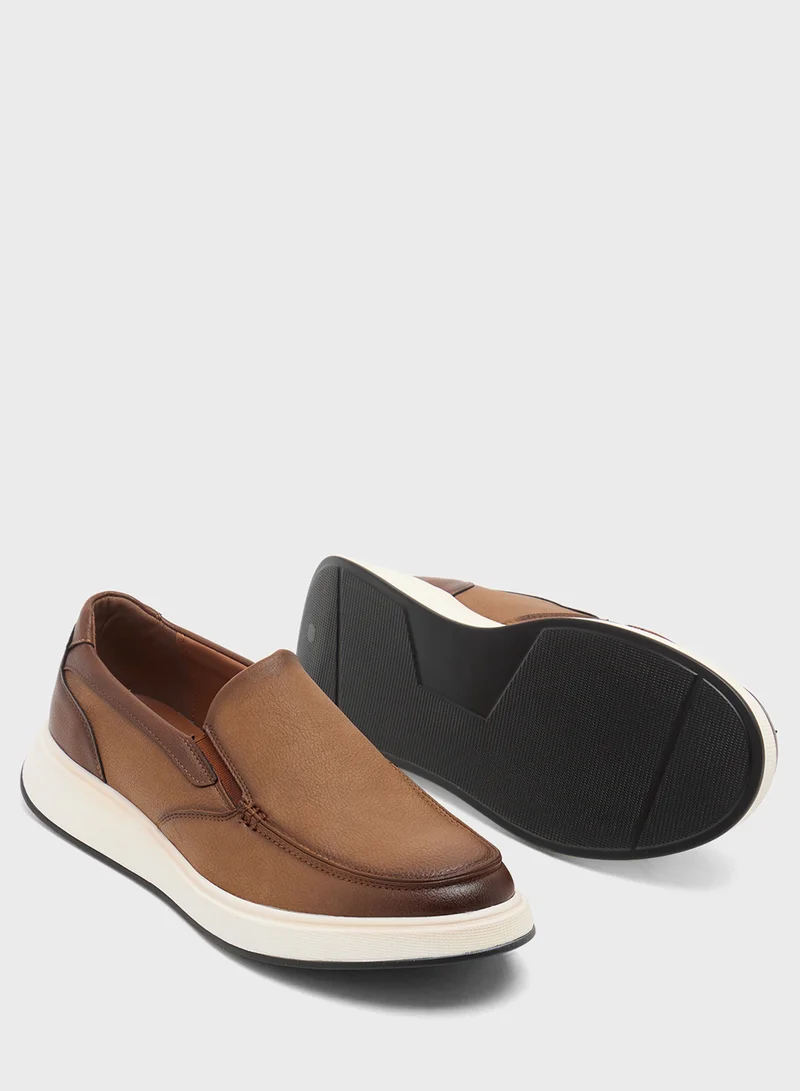 Robert Wood Casual Nubuck Slip Ons