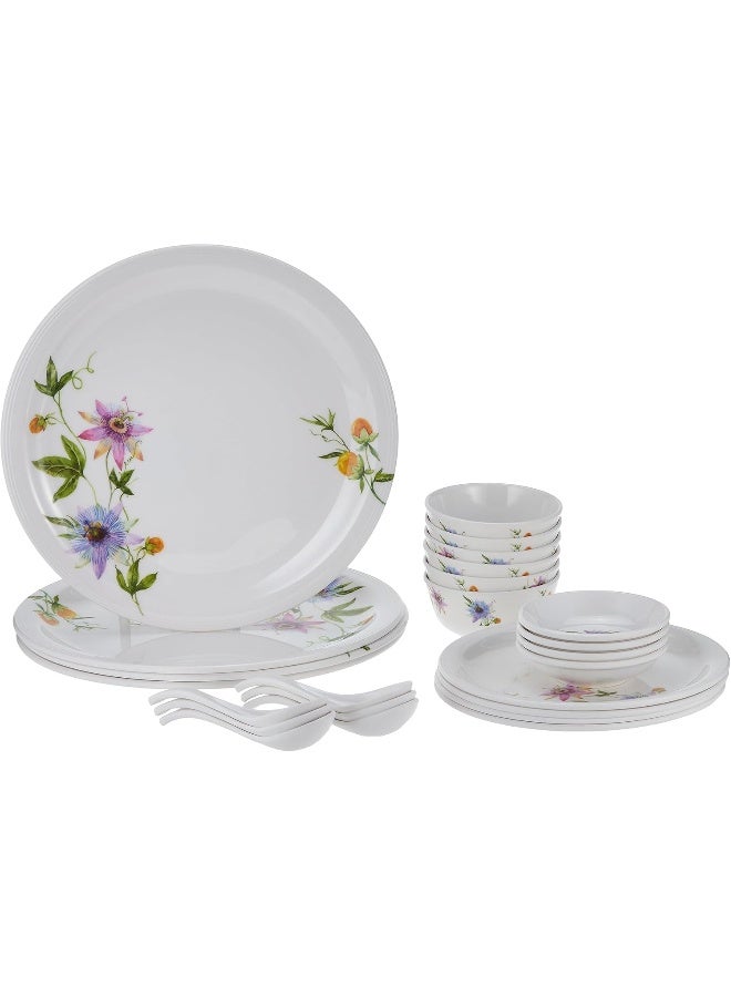 Servewell SERVEWELL MELAMINE 24 PCS DINNER SET-TDW MIMOSA DESIGN  - Image 1