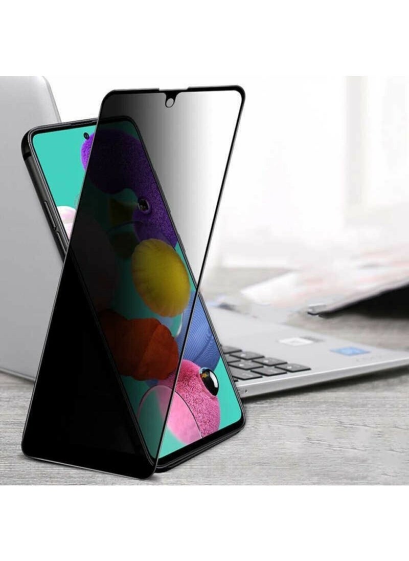 Semers - Samsung Galaxy A51 Glass Screen Protector Full Covering Ghost Privacy Black - Image 1