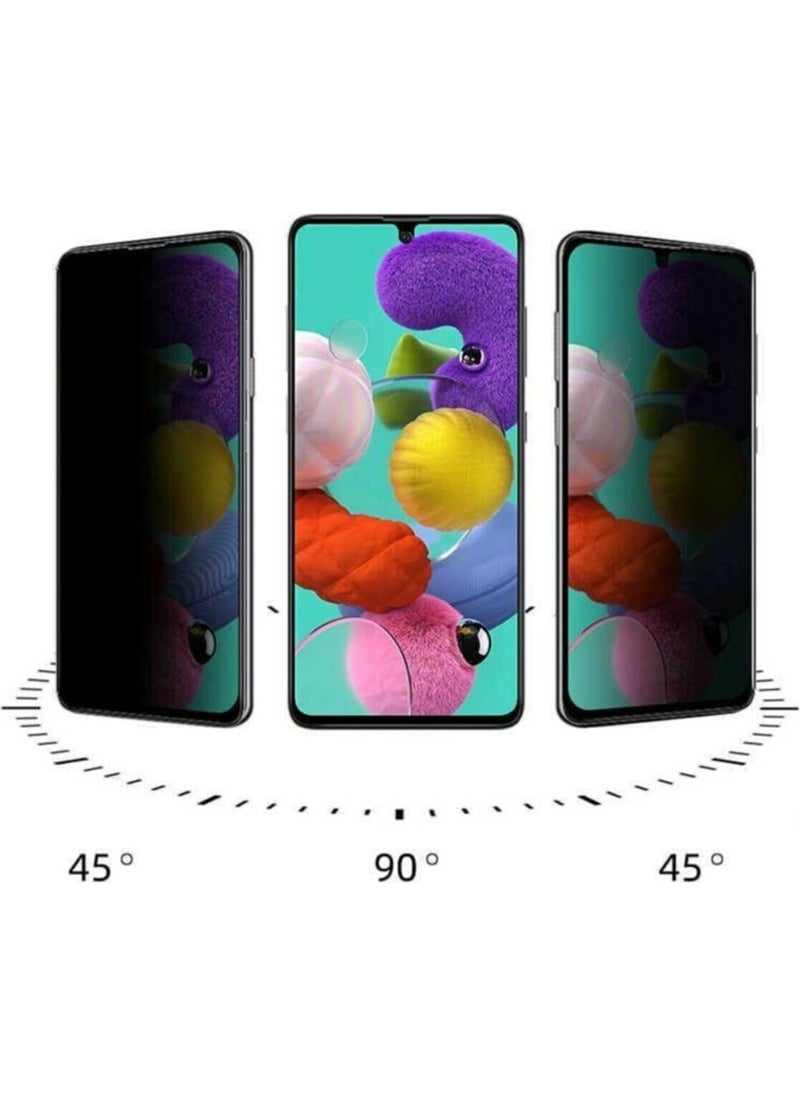 Semers - Samsung Galaxy A51 Glass Screen Protector Full Covering Ghost Privacy Black - Image 1