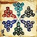 TOYFUL 6 Sets DND Dice Polyhedral Dice Dungeons and Dragons Rolling Dice for RPG MTG Table Games Dice Bulk with Free Six Drawstring Bags and PU Leather DD Dice Tray - Image 4