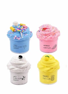 KASTWAVE Slime Kit, Super Soft & Non-Sticky, Stress Relief Toy Scented Sludge Toy for Kids Education, Party Favor, Gift and Birthday (Food Butter Slime 4 Pack 100ml*4)  - Image 1