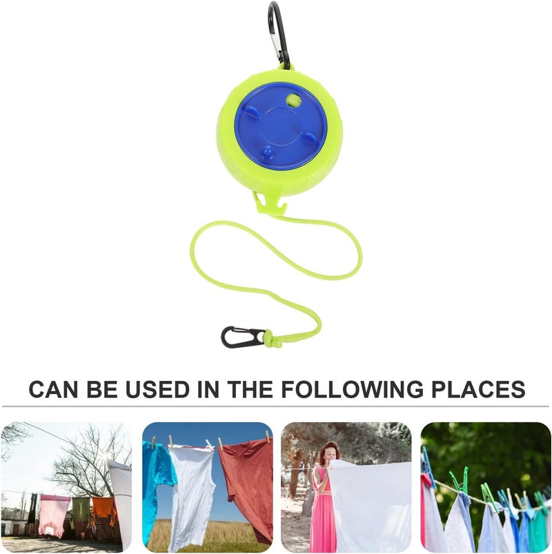 Portable Travel Clothesline with Hooks Lightweight Camping Laundry Drying Rope for Indoor and Outdoor Use Flexible Wear-Resistant Cord for Hiking Cruise Hotel Backyard Bathroom - Image 4