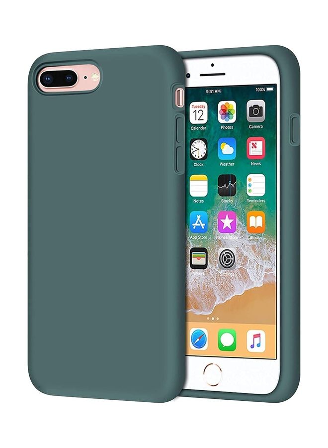 ICS Luxury Soft Liquid Silicone Cover For Apple iPhone 7 Plus Green - Image 1