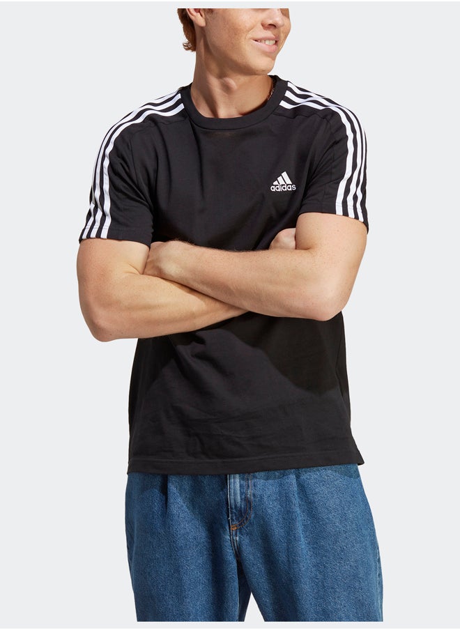 Adidas - Essentials Single Jersey 3-Stripes T-Shirt - Image 1