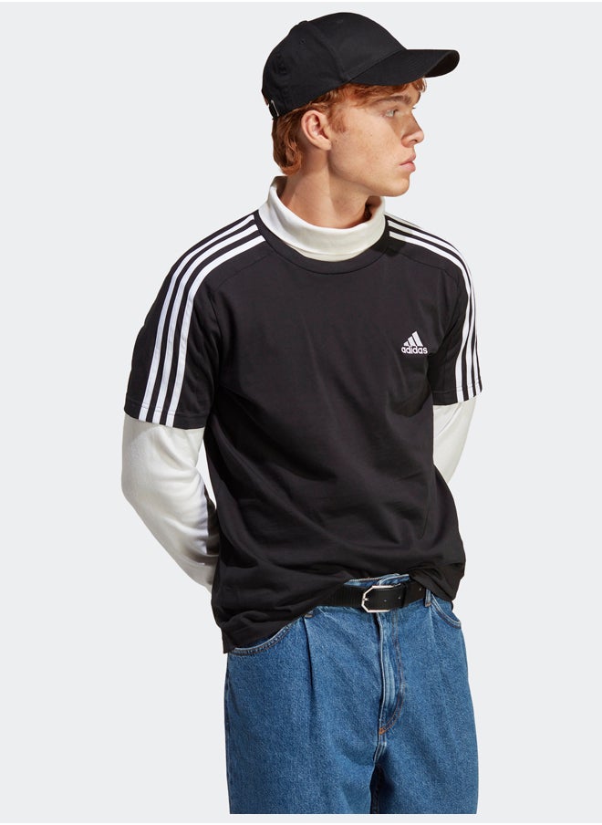 Adidas - Essentials Single Jersey 3-Stripes T-Shirt - Image 1