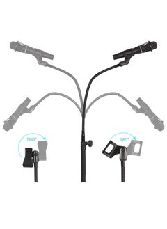 Boom Microphone Stand - Gooseneck Tripod Design Adjustable Height 3'- 6' with Mic Clips Microphone Stand for Singing - pzsku/ZF89E97453F30F6BF54AAZ/45/_/1723541240/74a05e07-c888-4792-8245-b71b58ea5006