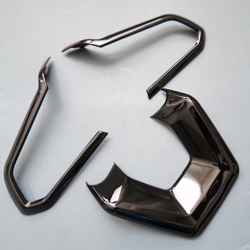 ZiWen إكسسوارات غطاء عجلة القيادة من Interior Trims لسيارات Chevy Equinox EV و Suburban و Tahoe و Traverse و Blazer EV 2025 2026 (أسود لامع) - Image 5