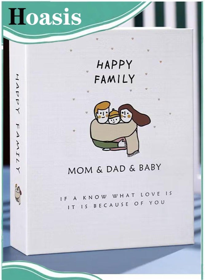 ح واحة ألبوم صور قابل للختم، 200 جيب، للصور مقاس 6 بوصات، ألبوم صور محمول للعائلة، الزفاف، الأولاد، البنات - Image 1