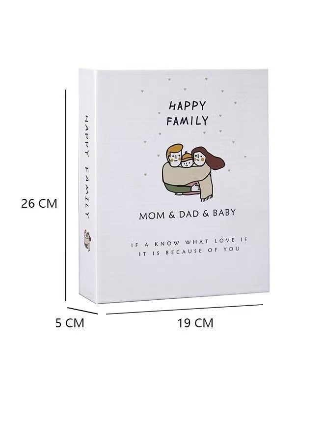 ح واحة ألبوم صور قابل للختم، 200 جيب، للصور مقاس 6 بوصات، ألبوم صور محمول للعائلة، الزفاف، الأولاد، البنات - Image 2