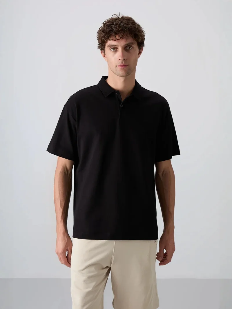 TOMMYLIFE TOMMY Men's Oversized Polo T-Shirt