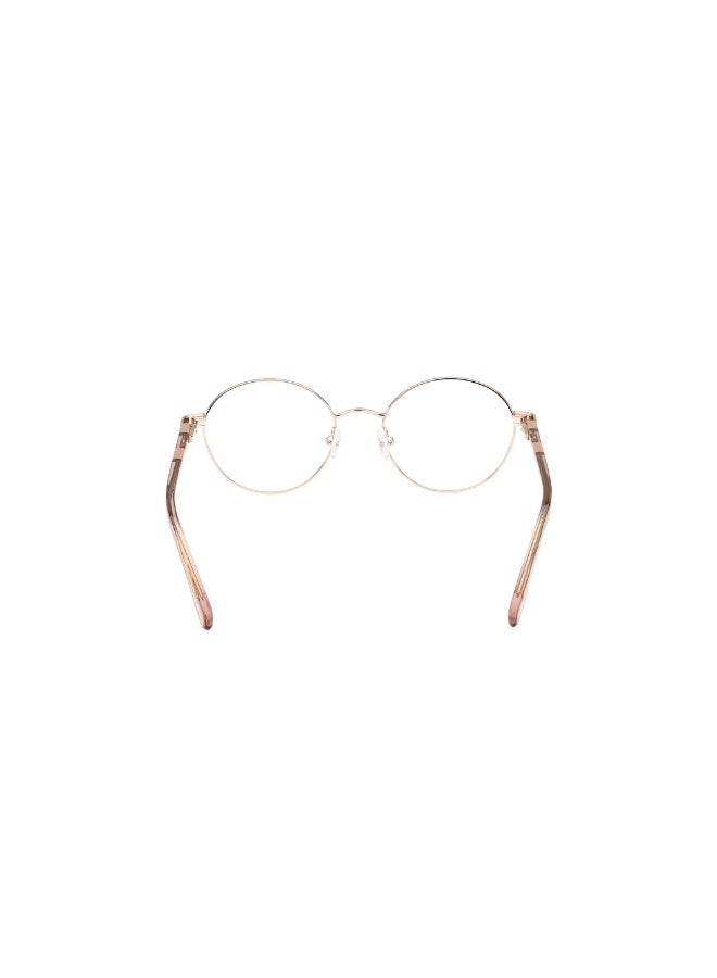 GANT Ga4151 Round Metal Frames For Women Size 50, Shiny Rose Gold - Image 4