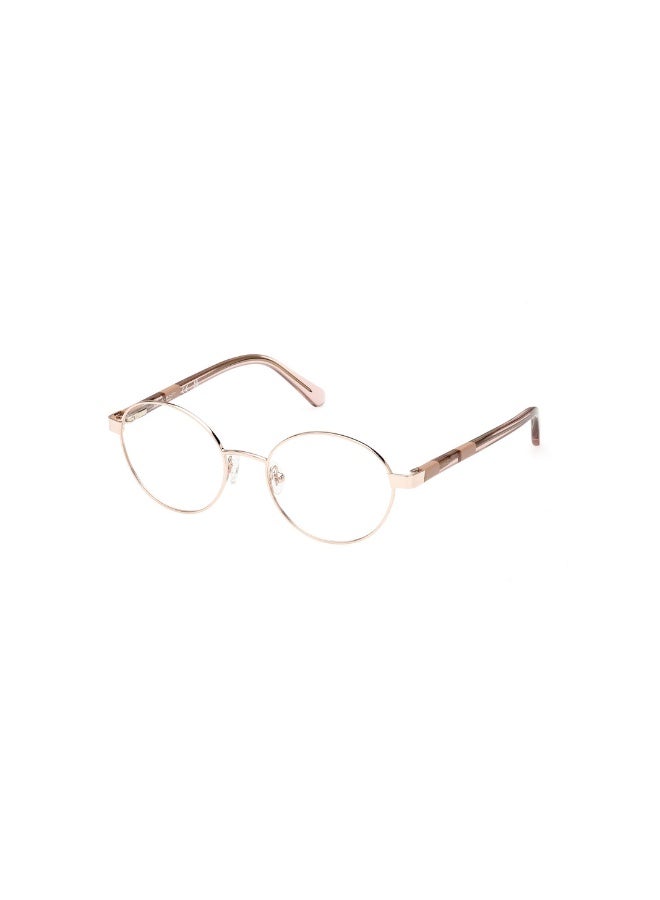 GANT Ga4151 Round Metal Frames For Women Size 50, Shiny Rose Gold - Image 1