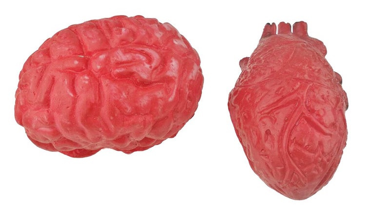 Unigift Bloody Scary Fake Human Brain Horrible Heart Organ for Trick Toys Halloween Props Festival Decoration Haunted House - Image 2