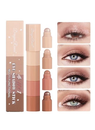 Eye Shadow Stick-Multi Functional 4 Colors Shadow Stick and Highlighter Makeup 2 in 1 Long Lasting Eyeshadow Pencil (#B) - pzsku/ZF89ED935422A1F469ECFZ/45/1746192575/dd67b402-9545-455f-9bf2-040c3604e7a2
