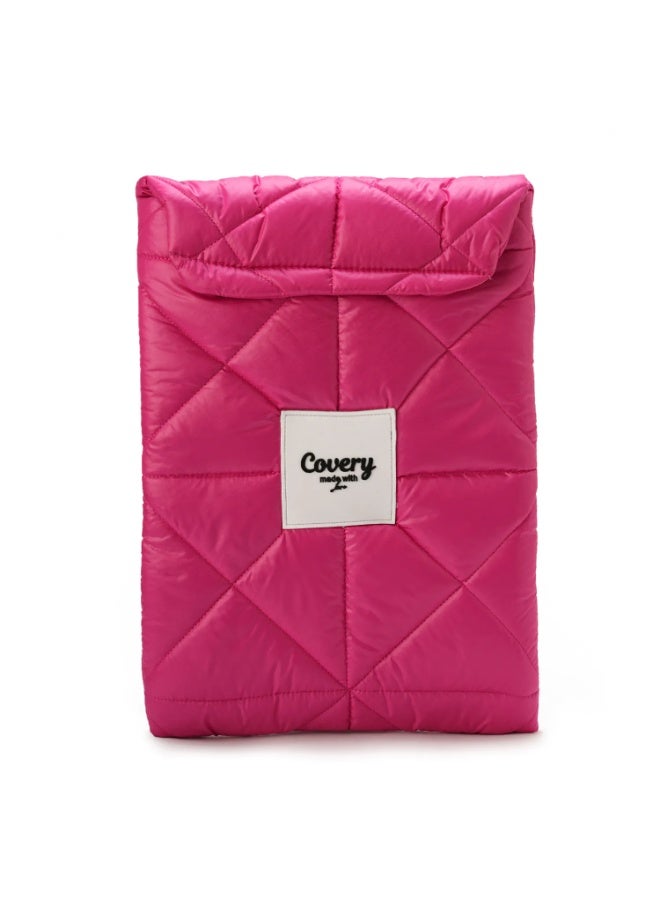 أكمام كمبيوتر محمول منتفخة وردية ساخنة مقاس 15 بوصة - Image 1