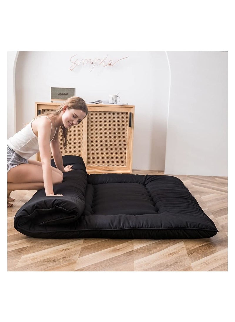 Cool Baby COOLBABY Japanese Floor Mattress Futon Mattress Thicken Tatami Mat Sleeping Pad Foldable Roll Up Mattress Dormitory Mattress Pad Kids Floor Lounger Pillow Bed  - Image 5