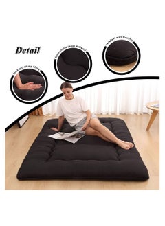 Cool Baby COOLBABY Japanese Floor Mattress Futon Mattress Thicken Tatami Mat Sleeping Pad Foldable Roll Up Mattress Dormitory Mattress Pad Kids Floor Lounger Pillow Bed  - Image 4