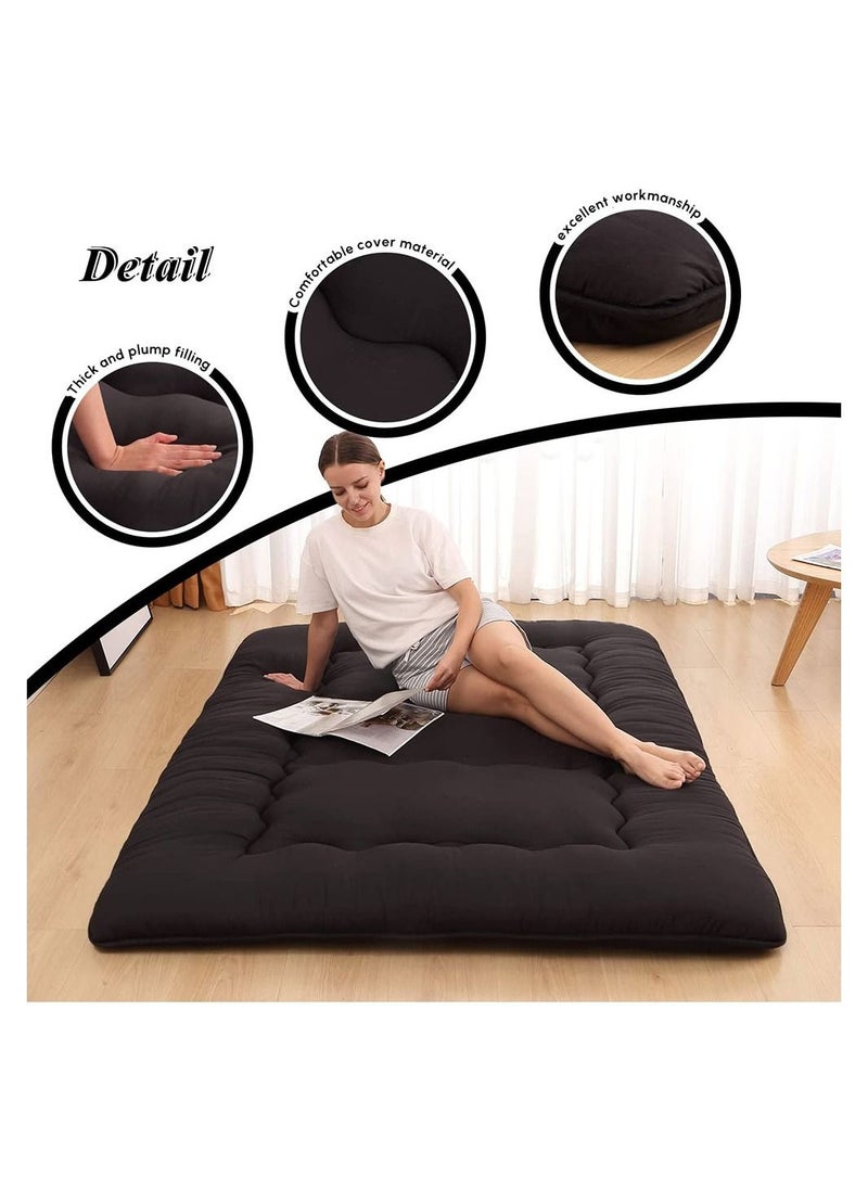 Cool Baby COOLBABY Japanese Floor Mattress Futon Mattress Thicken Tatami Mat Sleeping Pad Foldable Roll Up Mattress Dormitory Mattress Pad Kids Floor Lounger Pillow Bed  - Image 4