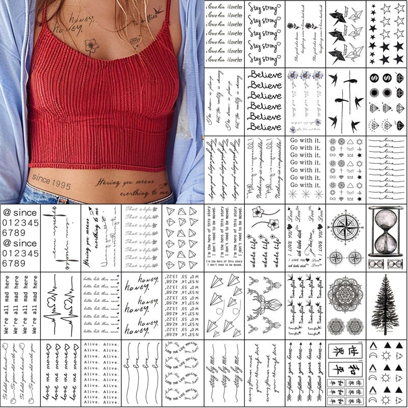 إيفر جوي طقم تاتو مؤقت صغير الحجم مكون من 60 قطعة - Image 1