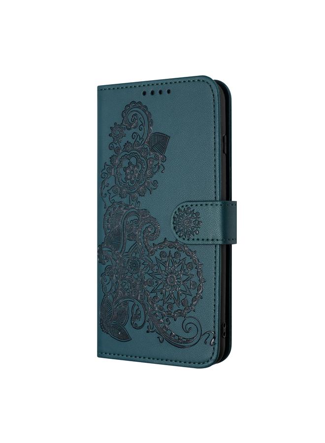 S-TOP Case For Honor 70 / 70 Pro+ Datura Flower Embossed Flip Leather Phone Case - Image 2