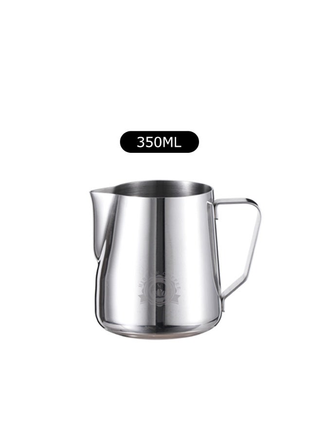 HiBREW 350ml Stainless Steel Coffee Latte Art Milk Frothing Pitcher for Cappuccino & Espresso — Precise Spout and Scale Markings, Dishwasher Safe - Image 5