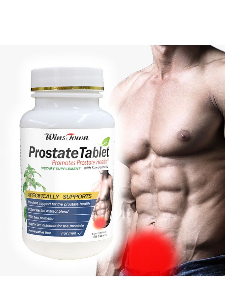 Winstown Prostate Supplement for Men Natural Prostate Support Helps Reduce Frequent Urination Promote Overall Prostate Health Saw Palmetto Cranberry Powder More  - Image 1