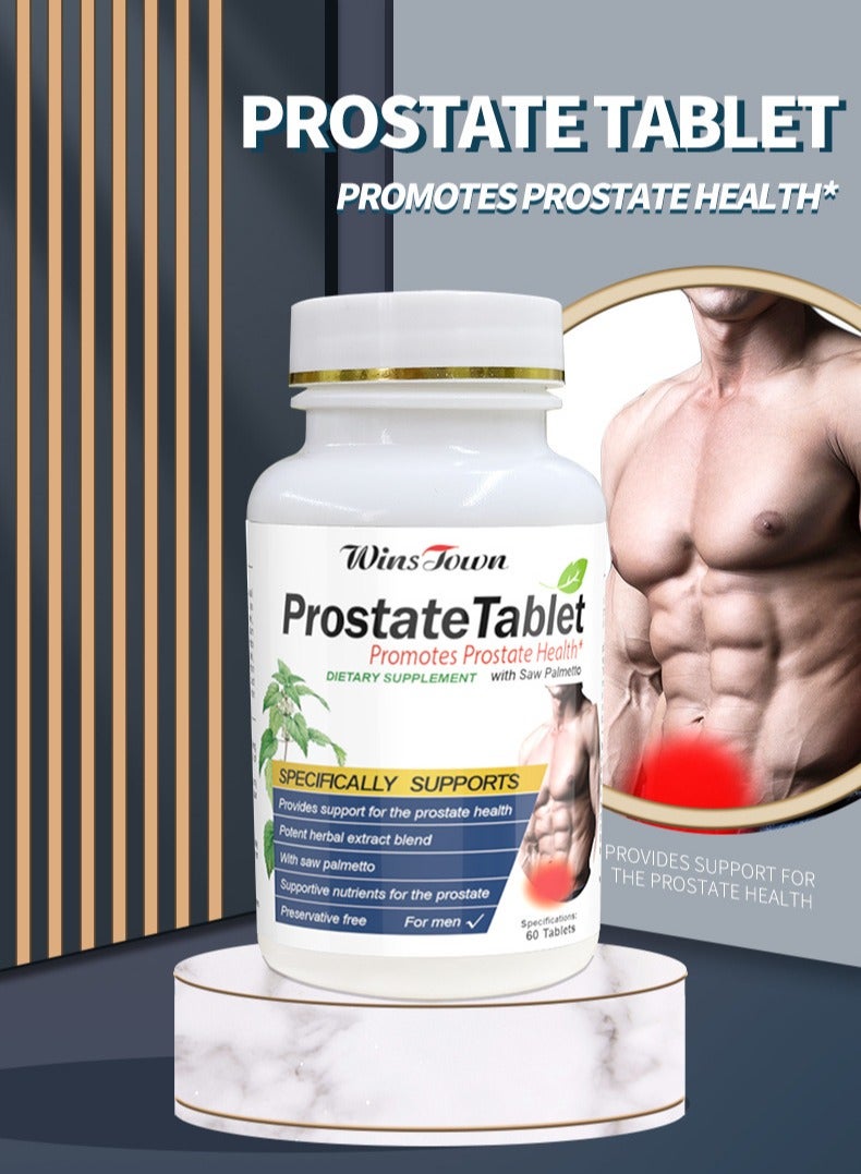 Winstown Prostate Supplement for Men Natural Prostate Support Helps Reduce Frequent Urination Promote Overall Prostate Health Saw Palmetto Cranberry Powder More  - Image 2
