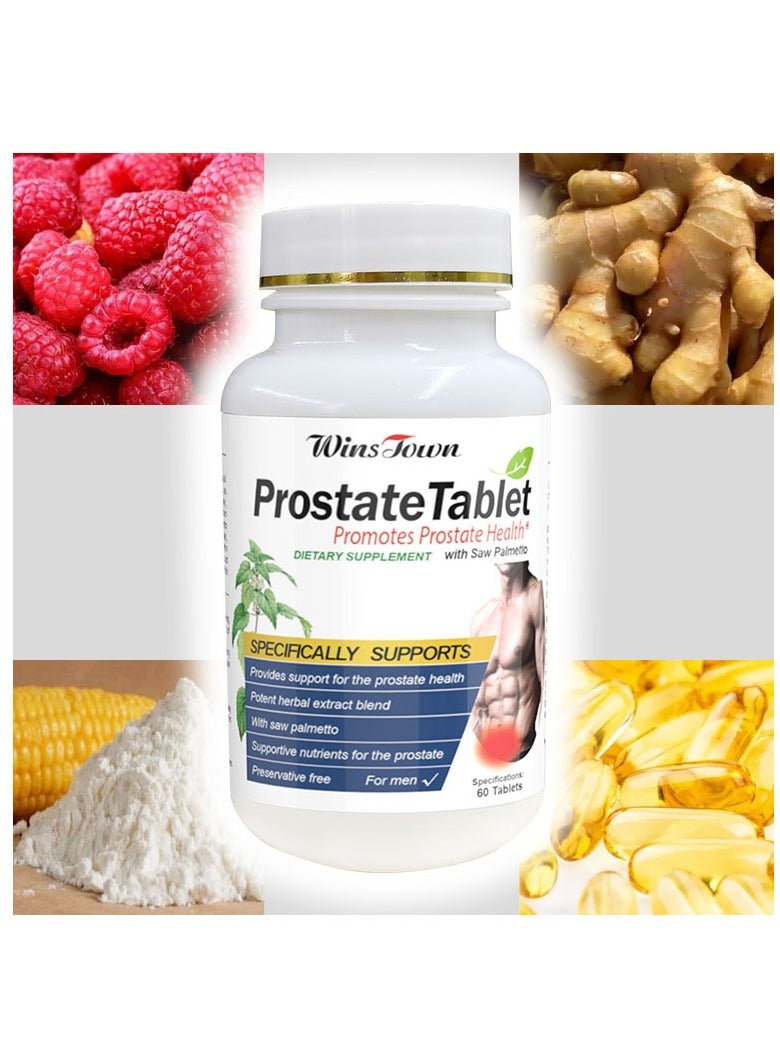 Winstown Prostate Supplement for Men Natural Prostate Support Helps Reduce Frequent Urination Promote Overall Prostate Health Saw Palmetto Cranberry Powder More  - Image 3
