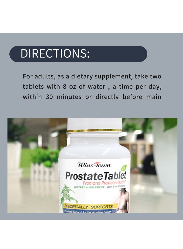 Winstown Prostate Supplement for Men Natural Prostate Support Helps Reduce Frequent Urination Promote Overall Prostate Health Saw Palmetto Cranberry Powder More  - Image 4