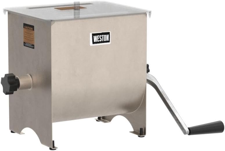 Weston Stainless Steel Meat Mixer 22Pound 361901 - Image 4