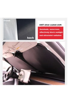Generic For Tesla Model 3 Y X S Car Front Windshield Sunscreen Window Sunscreen Visor Sun Shade Blocks UV Rays Protection Parasol Coche  - Image 2