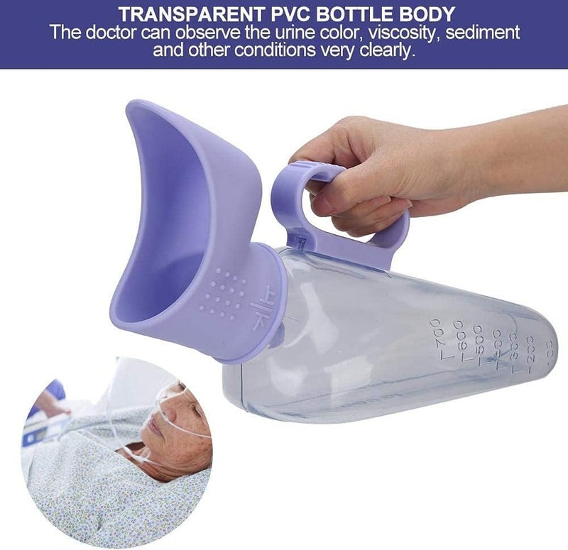 cheekyglo Female Urine Bottle, Potty Urinal, Portable Incontinence Pee Bucket Toilet with Female Adapter, Reusable Emergency Urinal for Women for Bedridden/Those with Limited Movement - Image 2