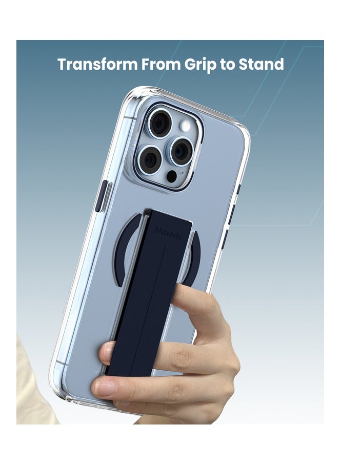 Moxedo Moxedo Magnetic Protective Case Scratch Resistant Drop Protection Magsafe Technology Compatible for iPhone 13 Pro Max 6.7 inch - Blue - Image 2