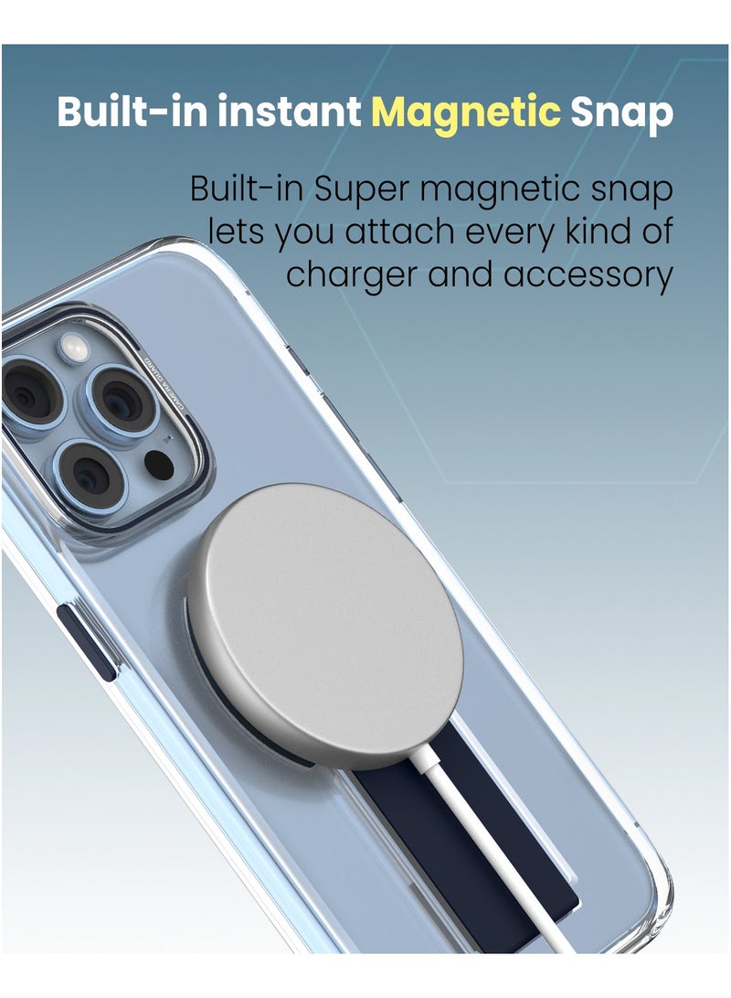 Moxedo Moxedo Magnetic Protective Case Scratch Resistant Drop Protection Magsafe Technology Compatible for iPhone 13 Pro Max 6.7 inch - Blue - Image 3