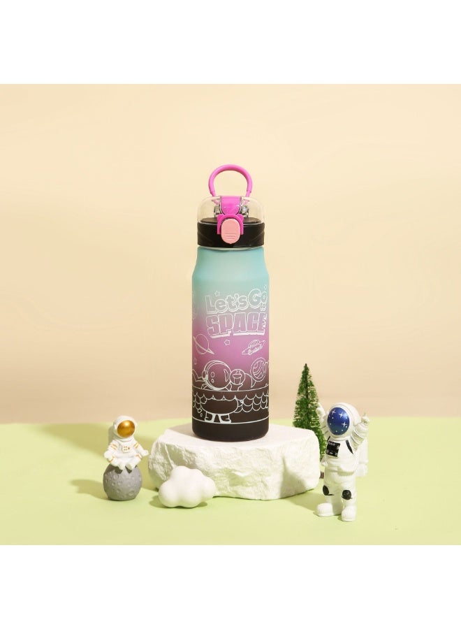 Multi Use Water Bottle for Club, Gym, School, Trip, Running, Gradient Design, Daily Use, Sports