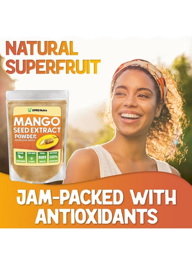XPRS Nutra - Mango Seed Extract Powder Premium Mango Seeds (Mangifera Indica) Fresh Mango Seed Powder Premium Nongmo Wild Mango Seed Extract Powder Vegan Friendly Mango Supplement (4 Ounce) - Image 1
