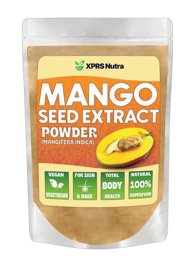 XPRS Nutra - Mango Seed Extract Powder Premium Mango Seeds (Mangifera Indica) Fresh Mango Seed Powder Premium Nongmo Wild Mango Seed Extract Powder Vegan Friendly Mango Supplement (4 Ounce) - Image 1