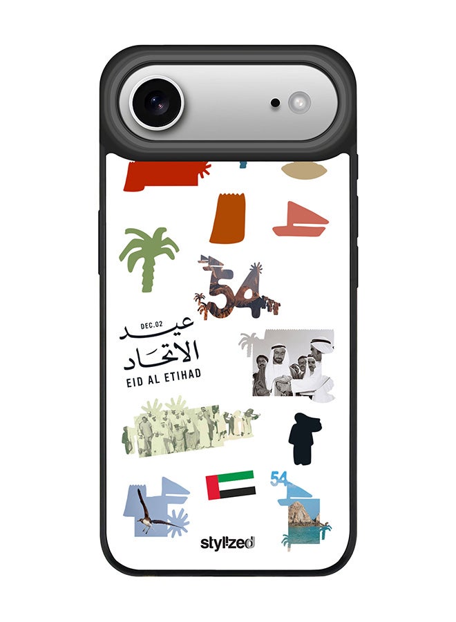 Stylizedd for iPhone Air Case [Compatible with MagSafe] Magnetic cover Slim fit Camera Protection, Shockproof Thin Phone Case- Eid Al Etihad 54th UAE National Day, White - Image 1