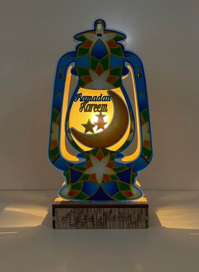 سي او أرماء تعليقة خشبية شكل فانوس زينة رمضان - Image 4